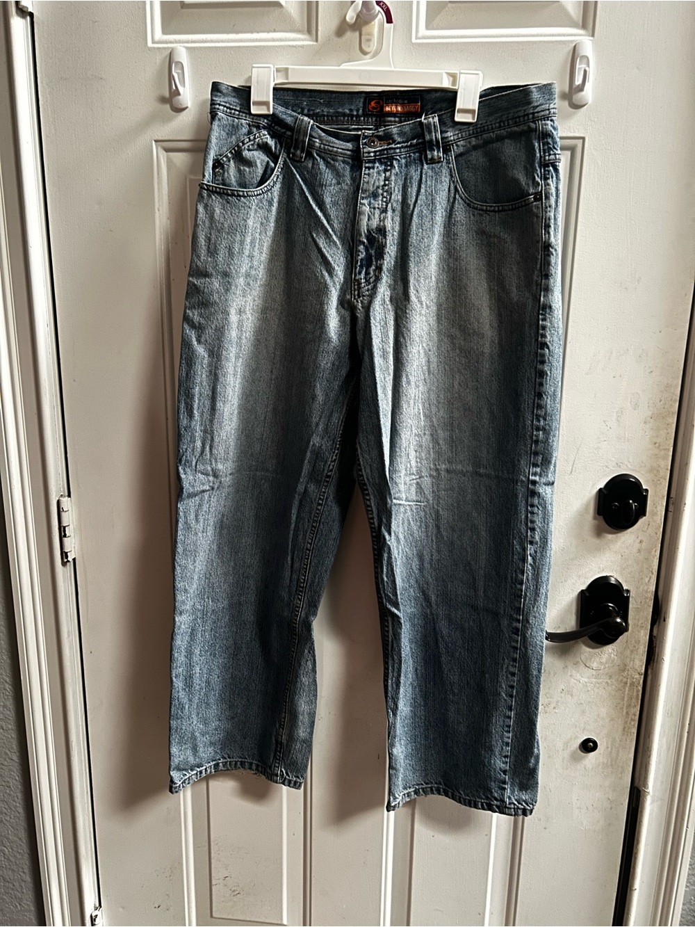 y2K anchor blue Men's Beyond Baggy Jeans in Light Blue Wash Sz 34 x 30